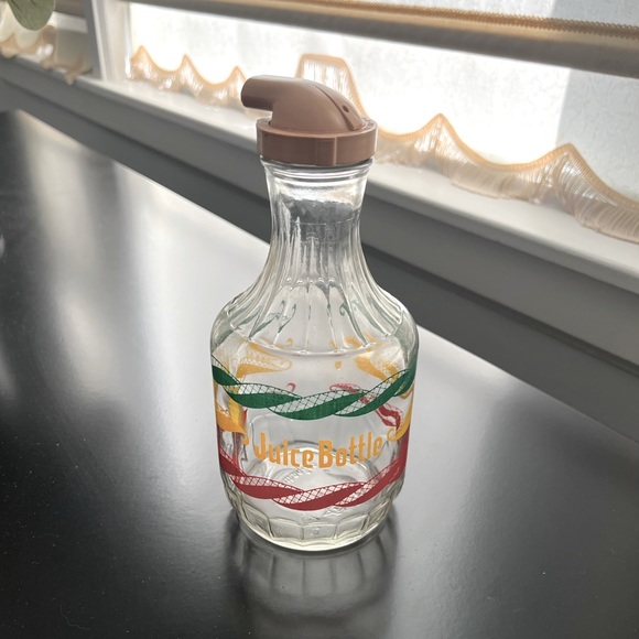 Kitchen Vintage Glass Juice Bottle Poshmark